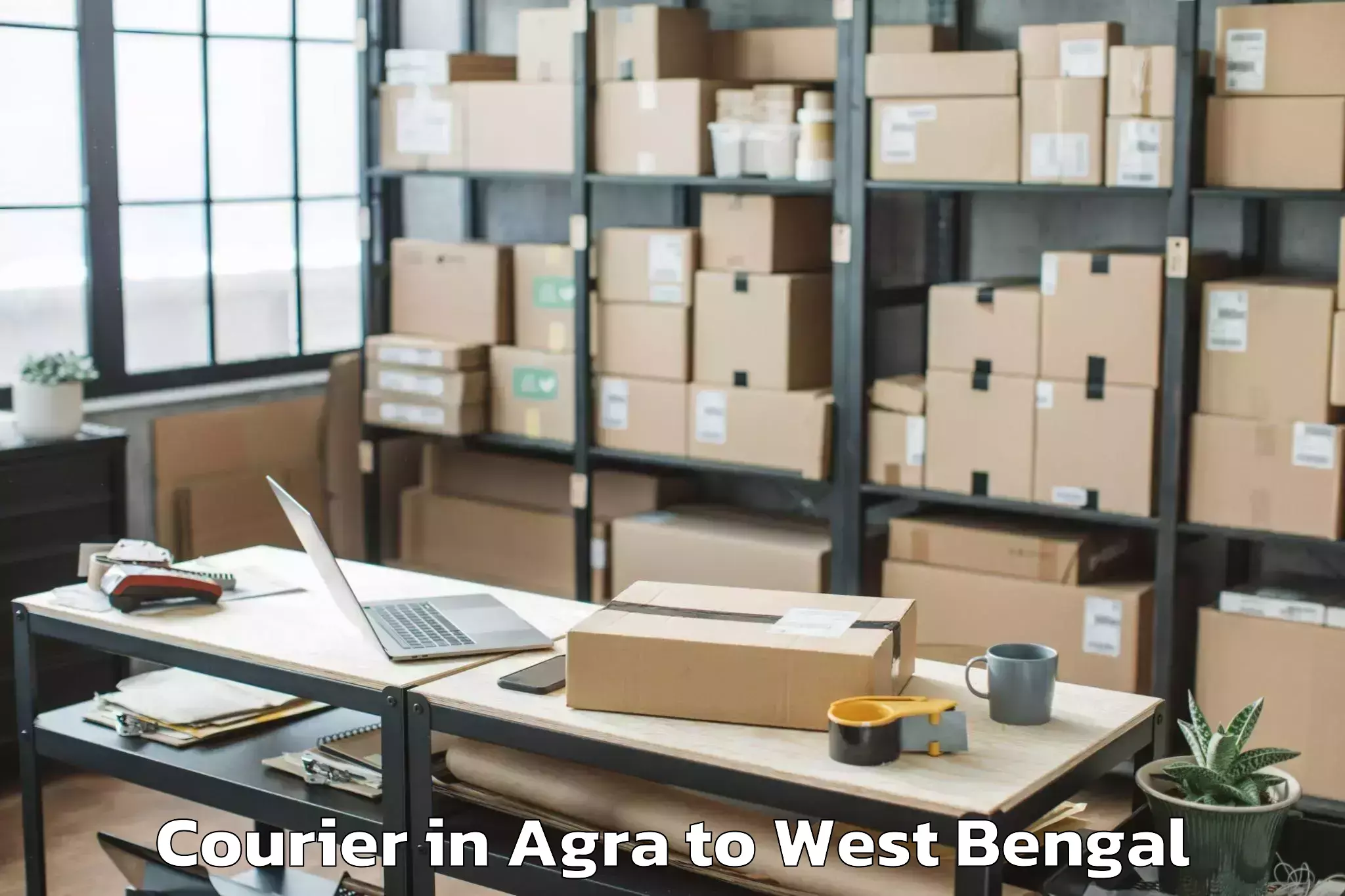 Book Agra to Central Mall New Town Courier Online